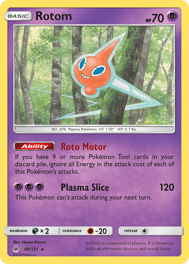 Rotom Forbidden Light card