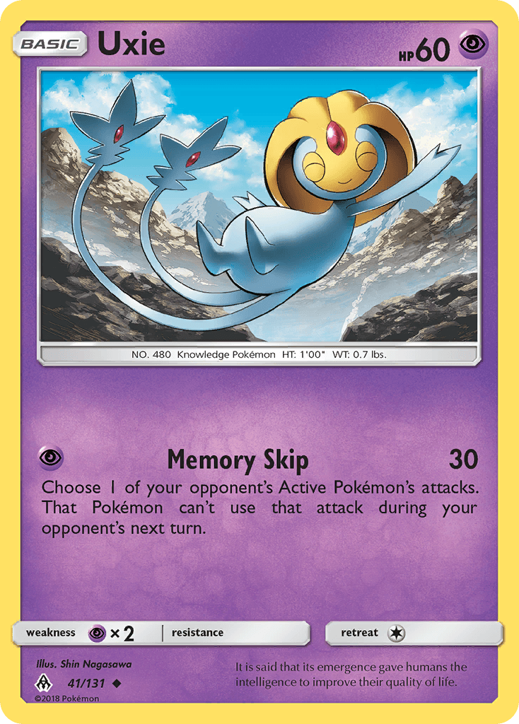 Uxie Forbidden Light card