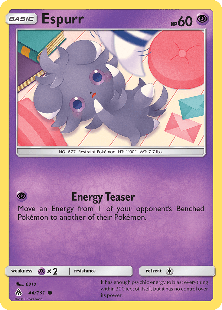 Espurr Forbidden Light card