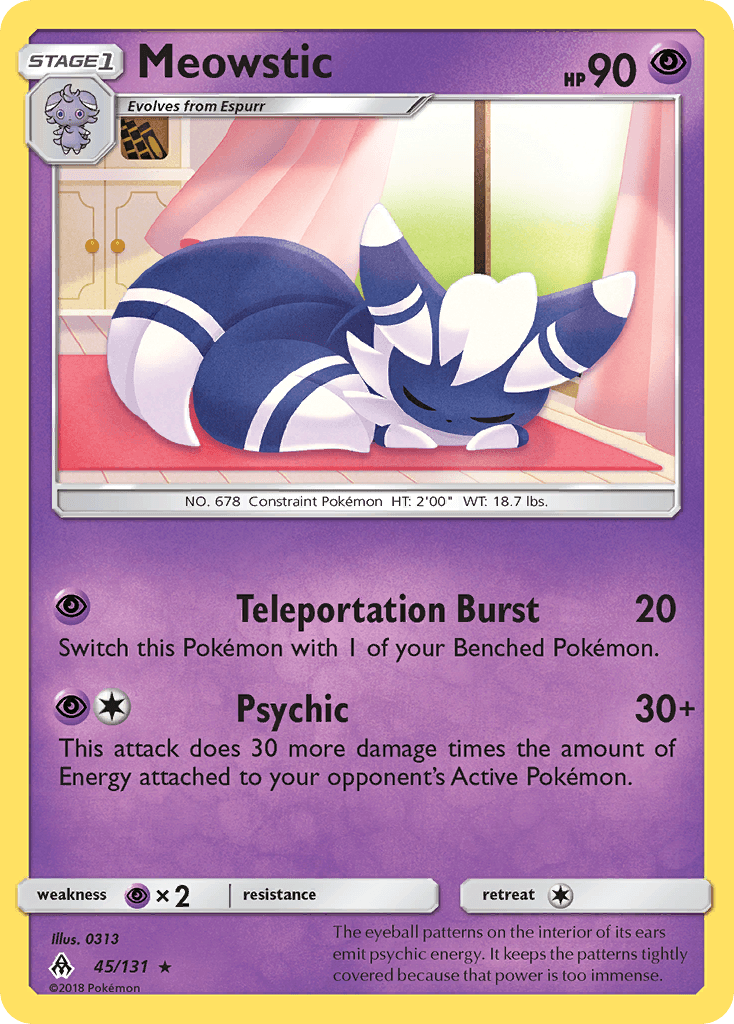 Meowstic Forbidden Light card