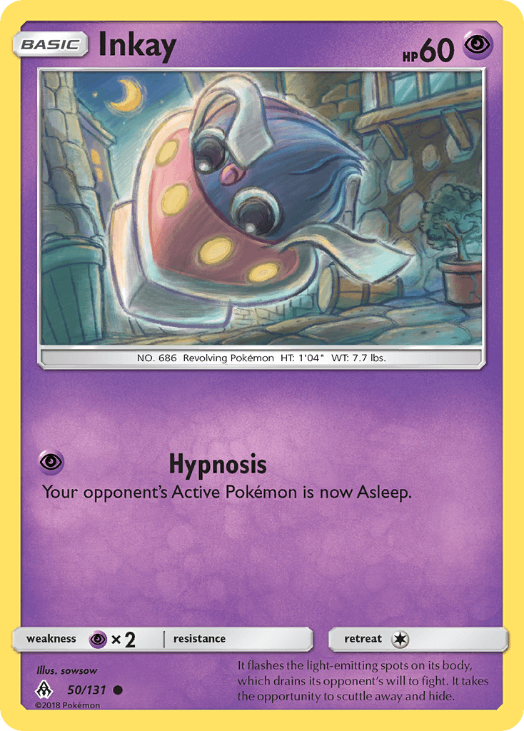 Inkay Forbidden Light card