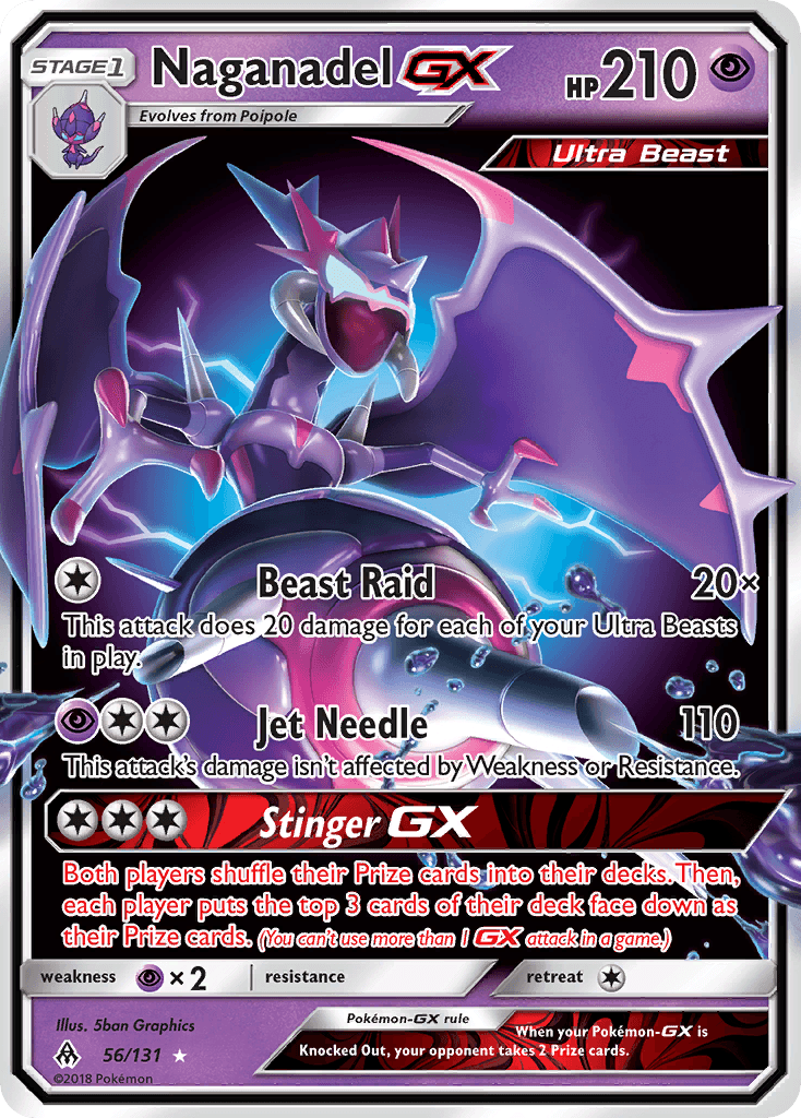 Naganadel-GX Forbidden Light card