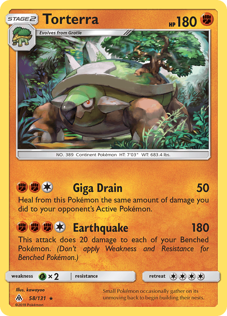 Torterra Forbidden Light card