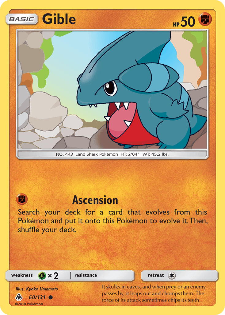 Gible Forbidden Light card