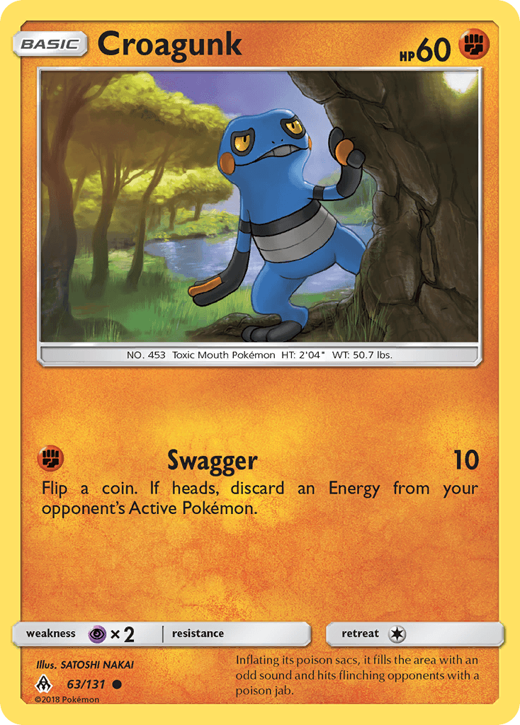 Croagunk Forbidden Light card