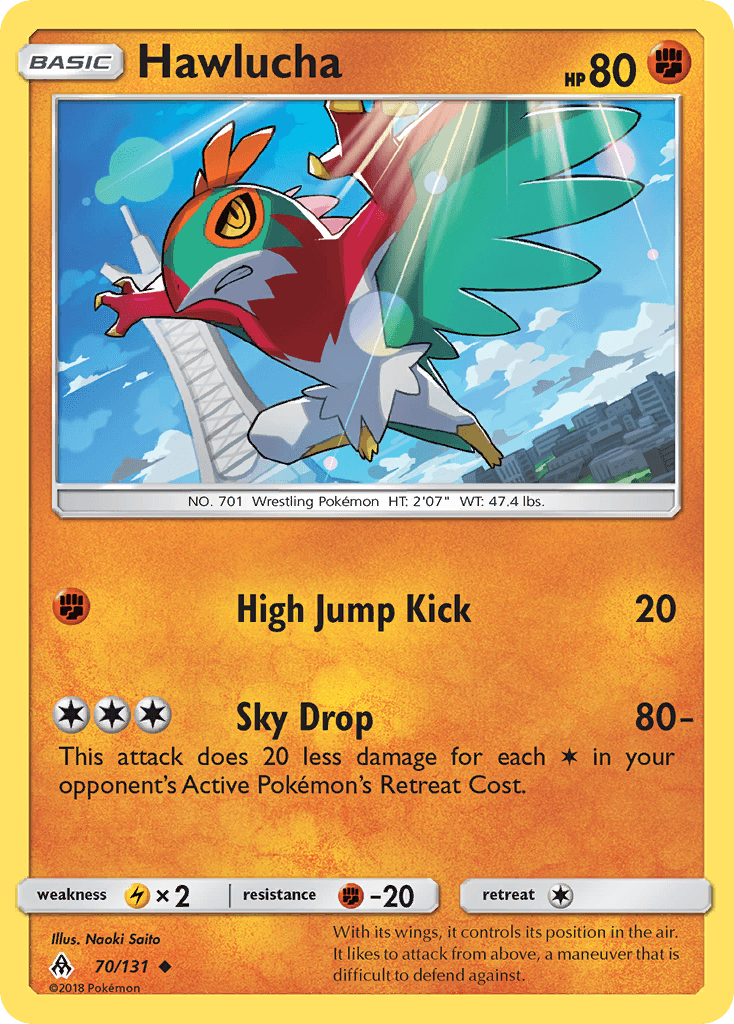 Hawlucha Forbidden Light card