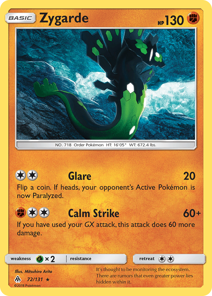 Zygarde Forbidden Light card