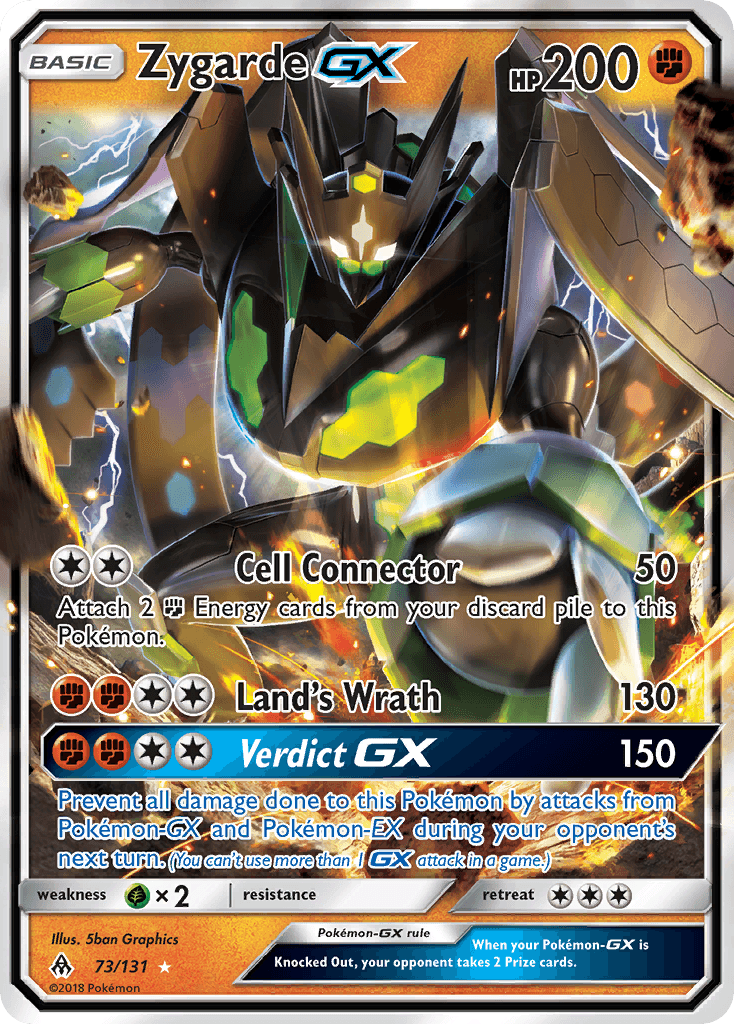 Zygarde-GX Forbidden Light card