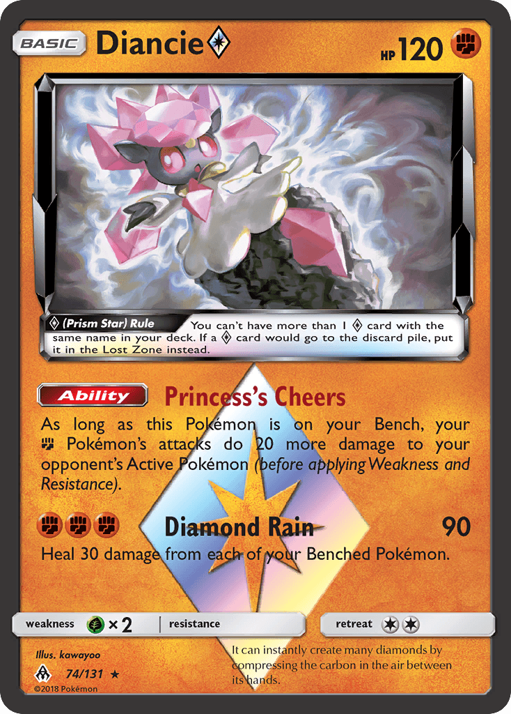 Diancie ◇ Forbidden Light card
