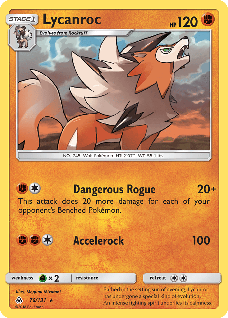 Lycanroc Forbidden Light card