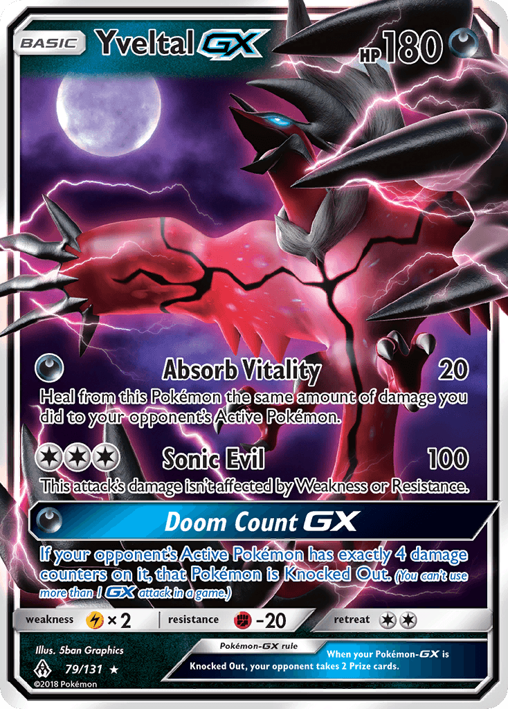Yveltal-GX Forbidden Light card