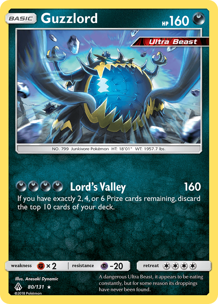 Guzzlord Forbidden Light card