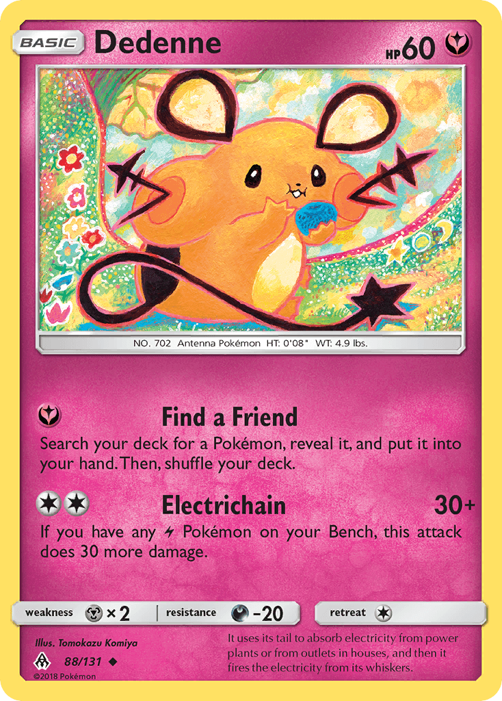 Dedenne Forbidden Light card