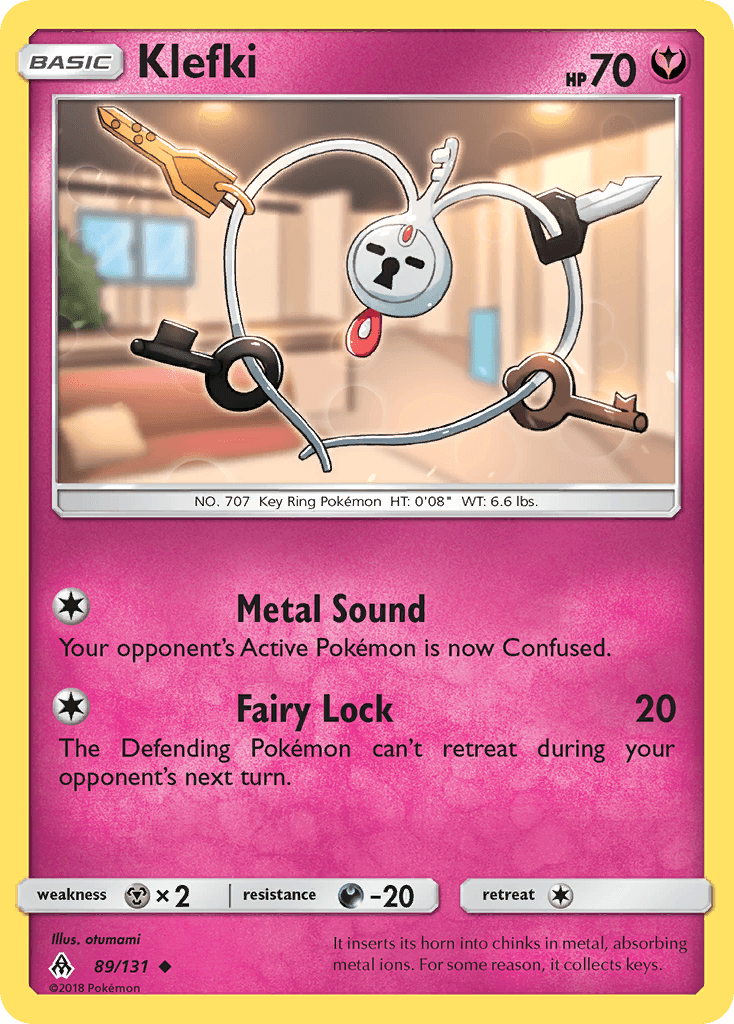 Klefki Forbidden Light card