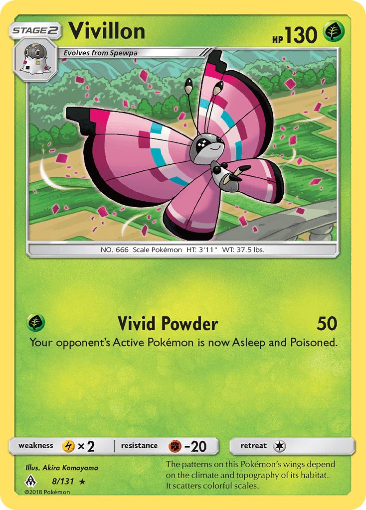 Vivillon Forbidden Light card