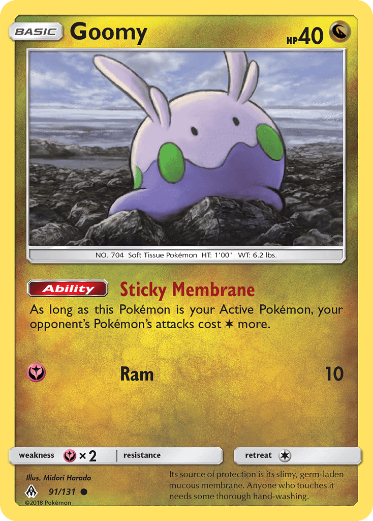 Goomy Forbidden Light card