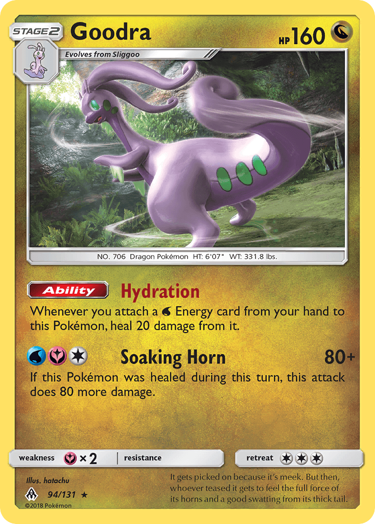 Goodra Forbidden Light card