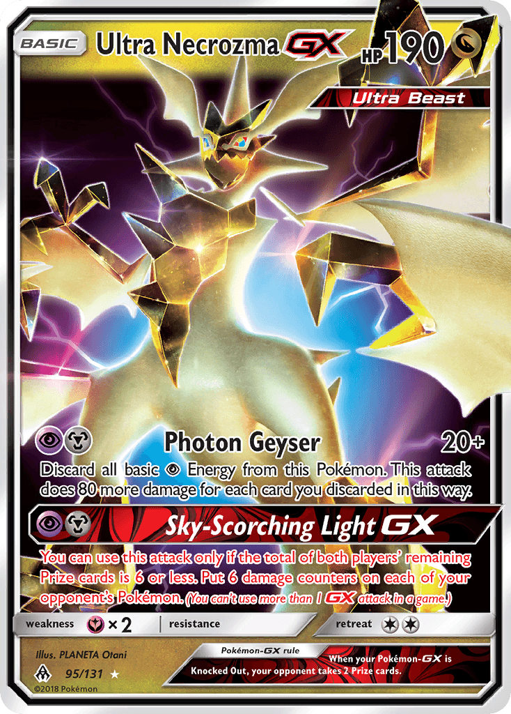 Ultra Necrozma-GX Forbidden Light card