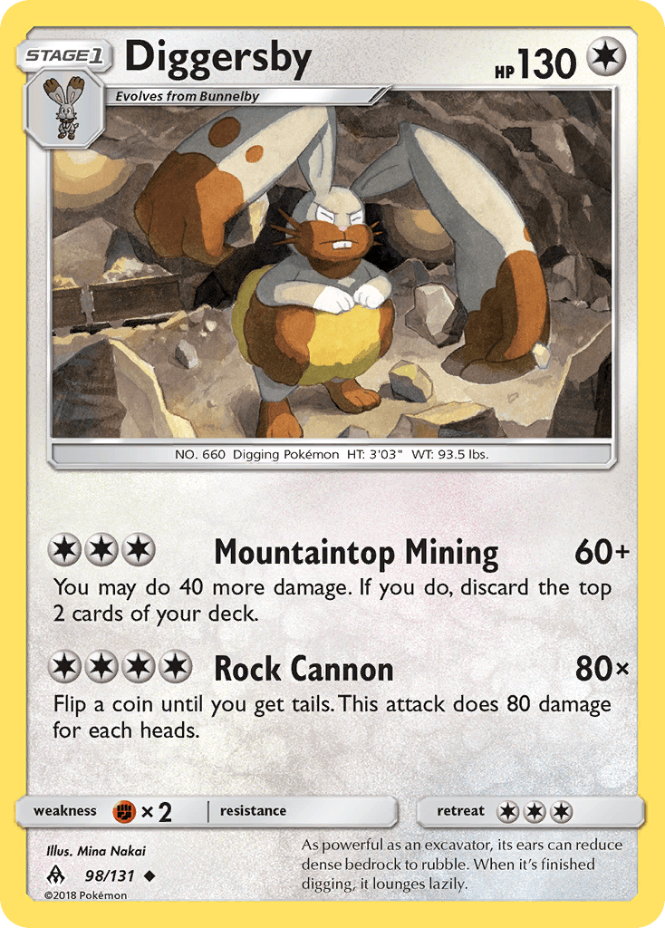 Diggersby Forbidden Light card