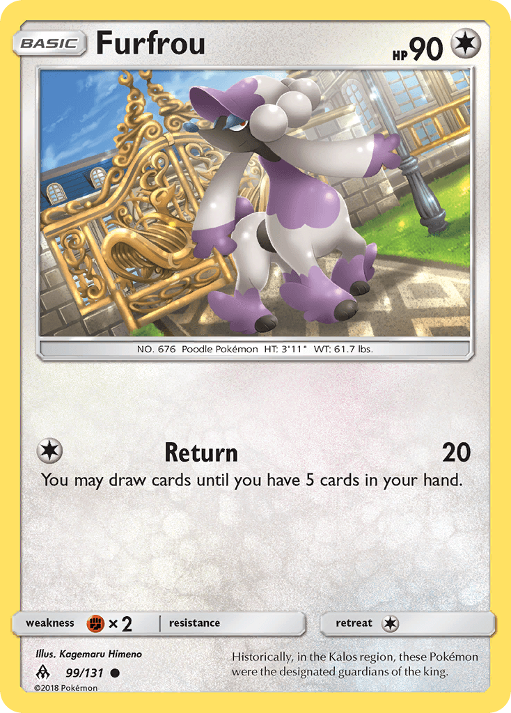 Furfrou Forbidden Light card