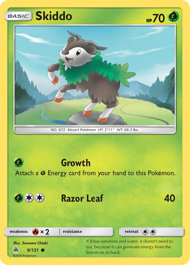 Skiddo Forbidden Light card