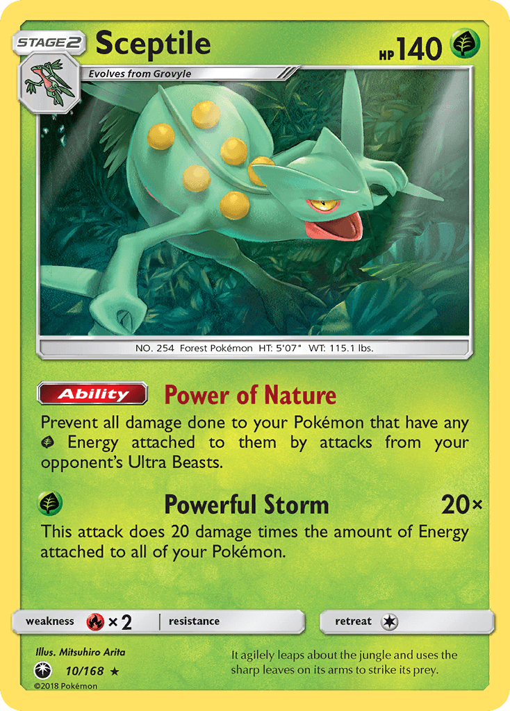 Sceptile Celestial Storm card