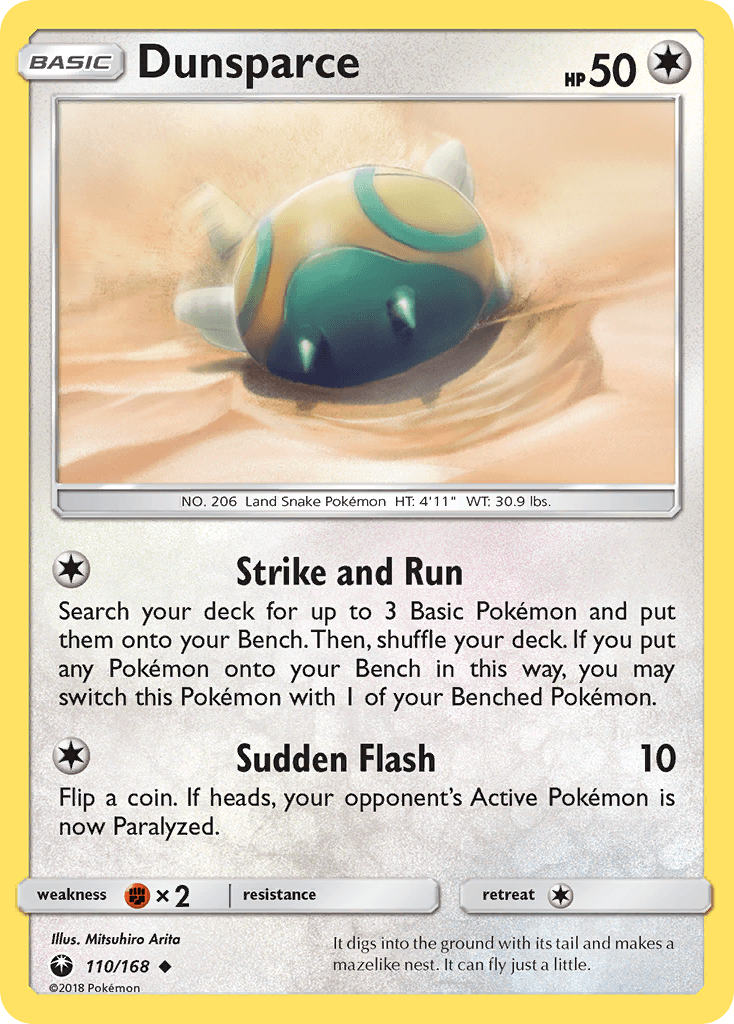 Dunsparce Celestial Storm card