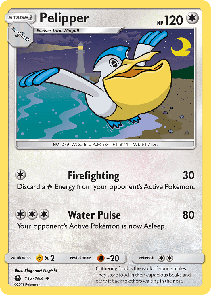 Pelipper Celestial Storm card