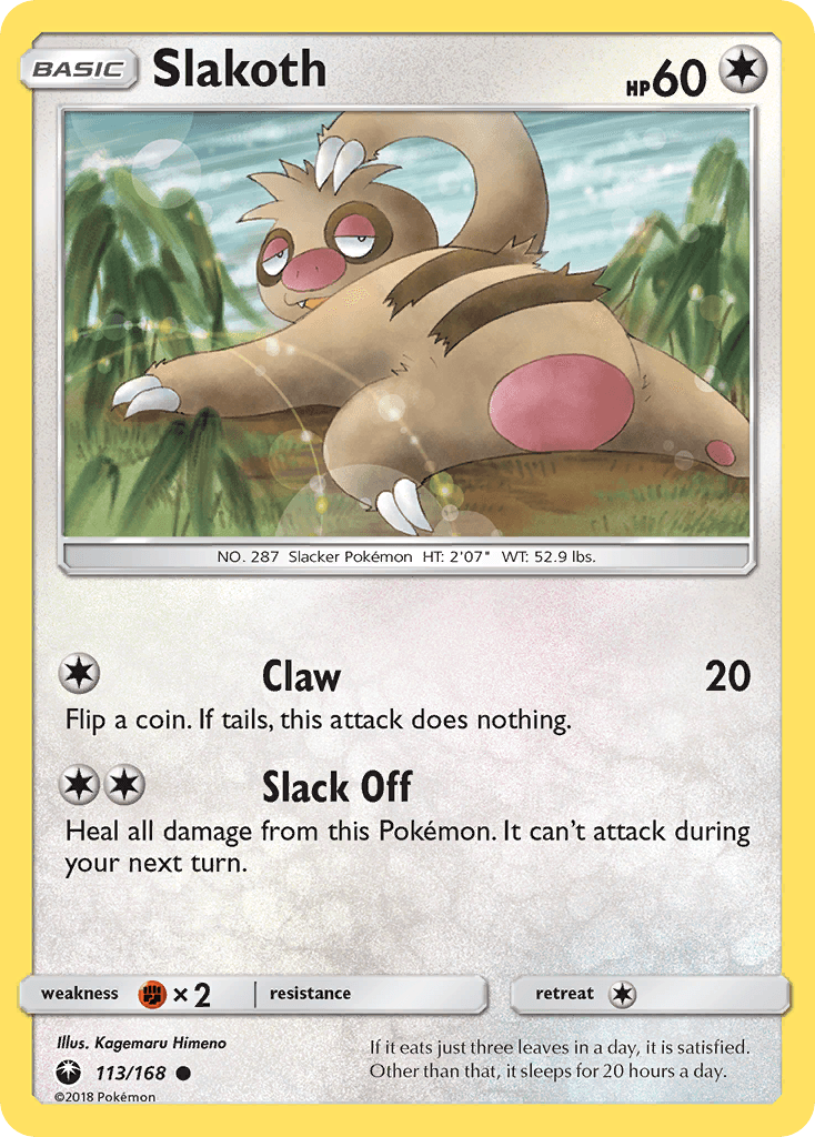 Slakoth Celestial Storm card