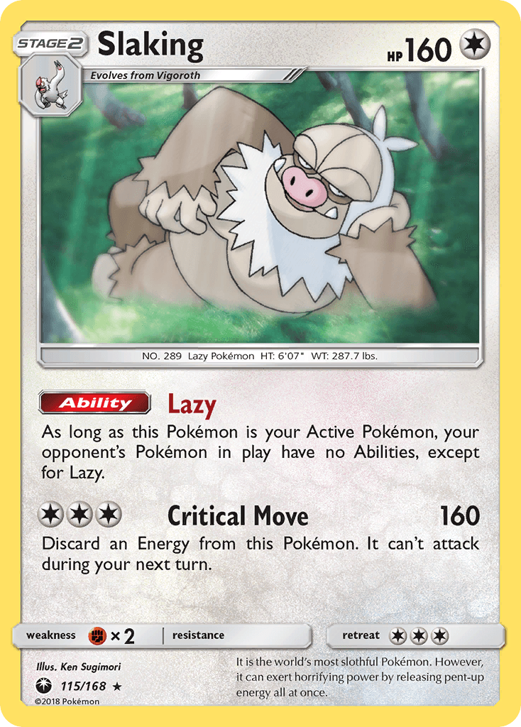 Slaking Celestial Storm card
