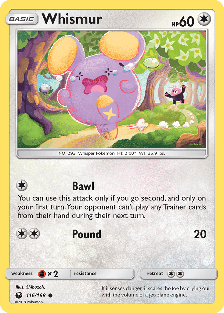 Whismur Celestial Storm card