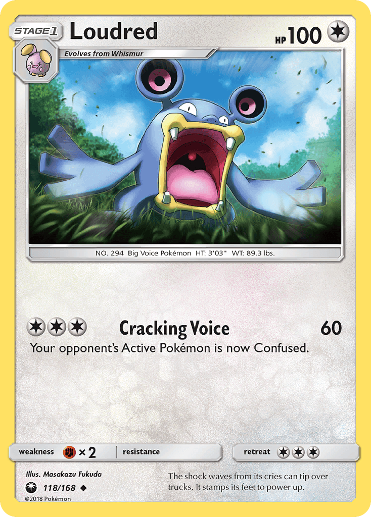 Loudred Celestial Storm card