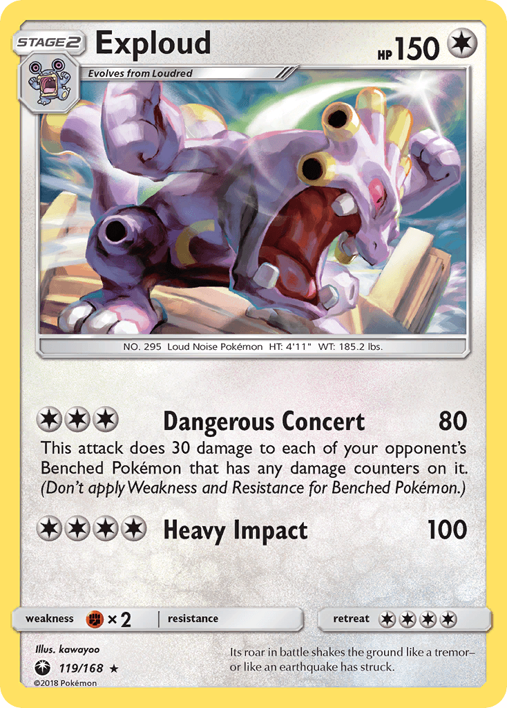Exploud Celestial Storm card
