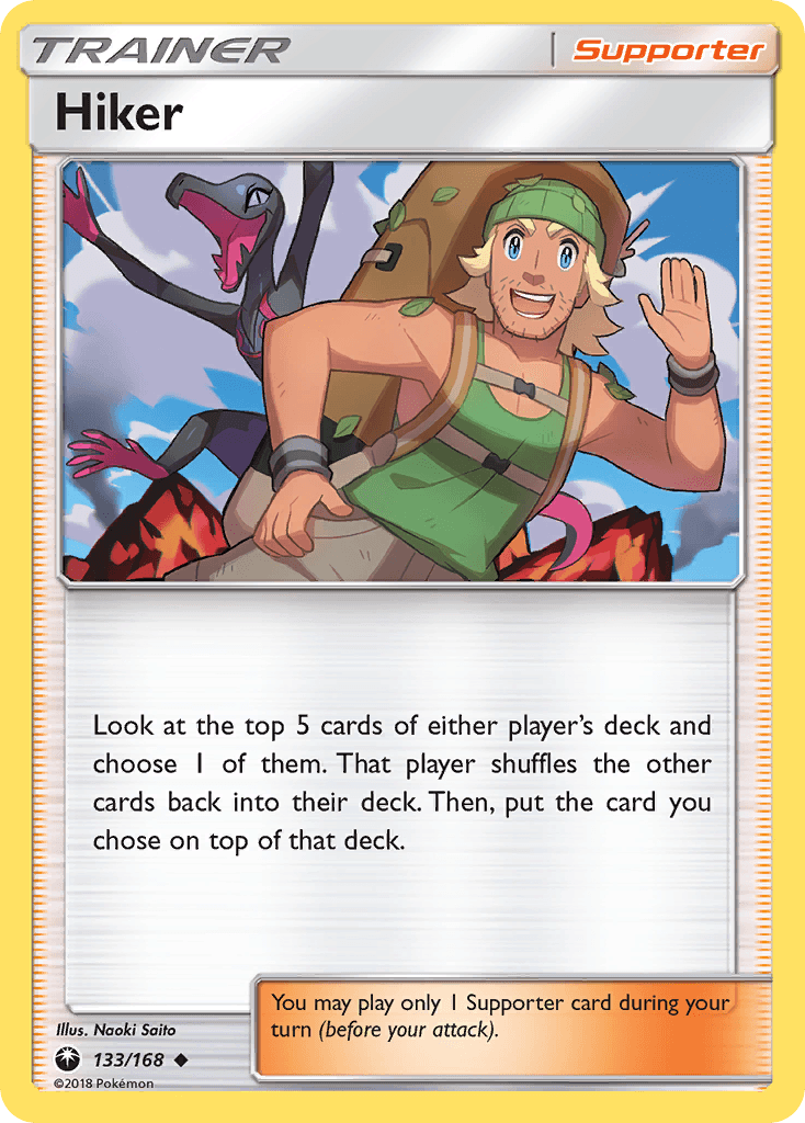 Hiker Celestial Storm card