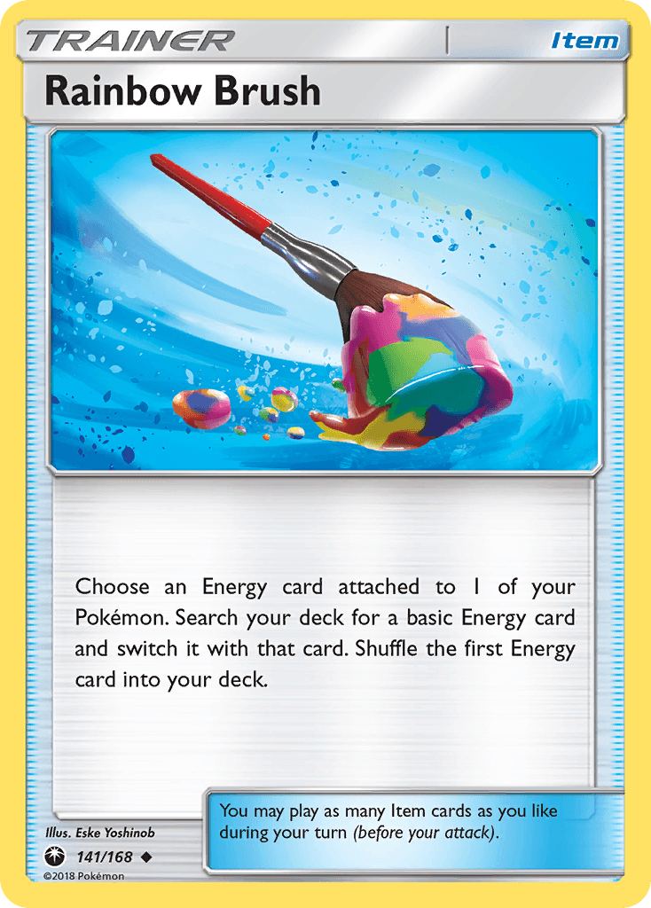 Rainbow Brush Celestial Storm card