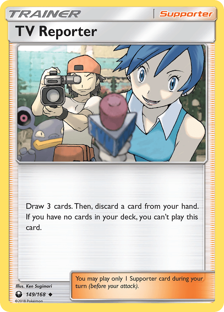 TV Reporter Celestial Storm card