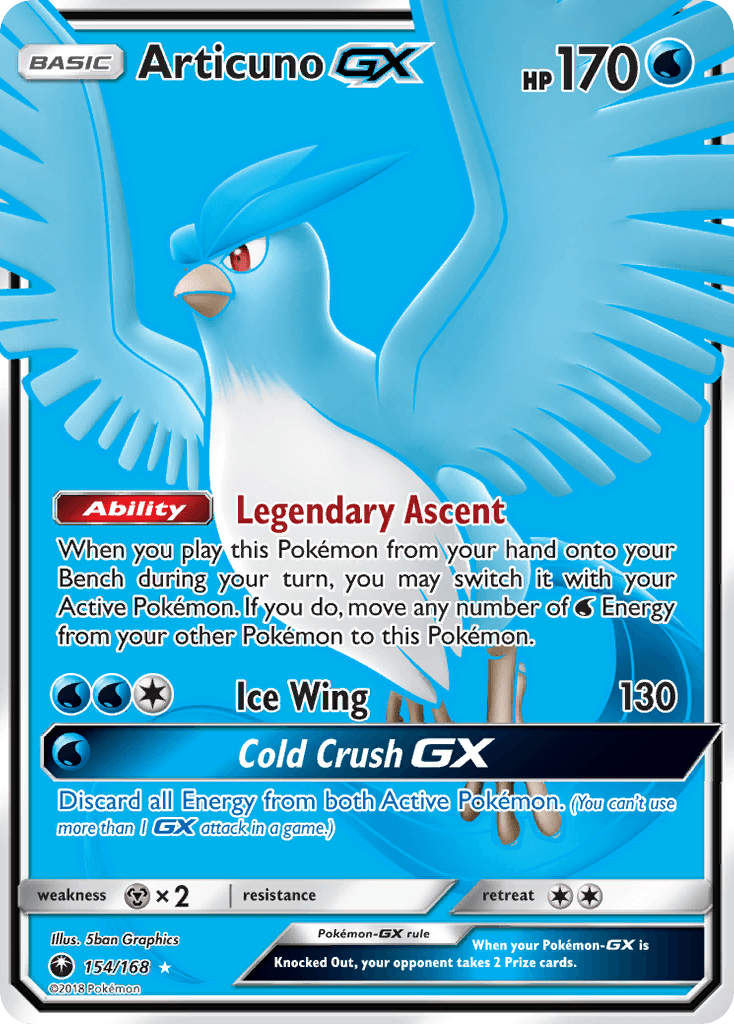 Articuno-GX Celestial Storm card