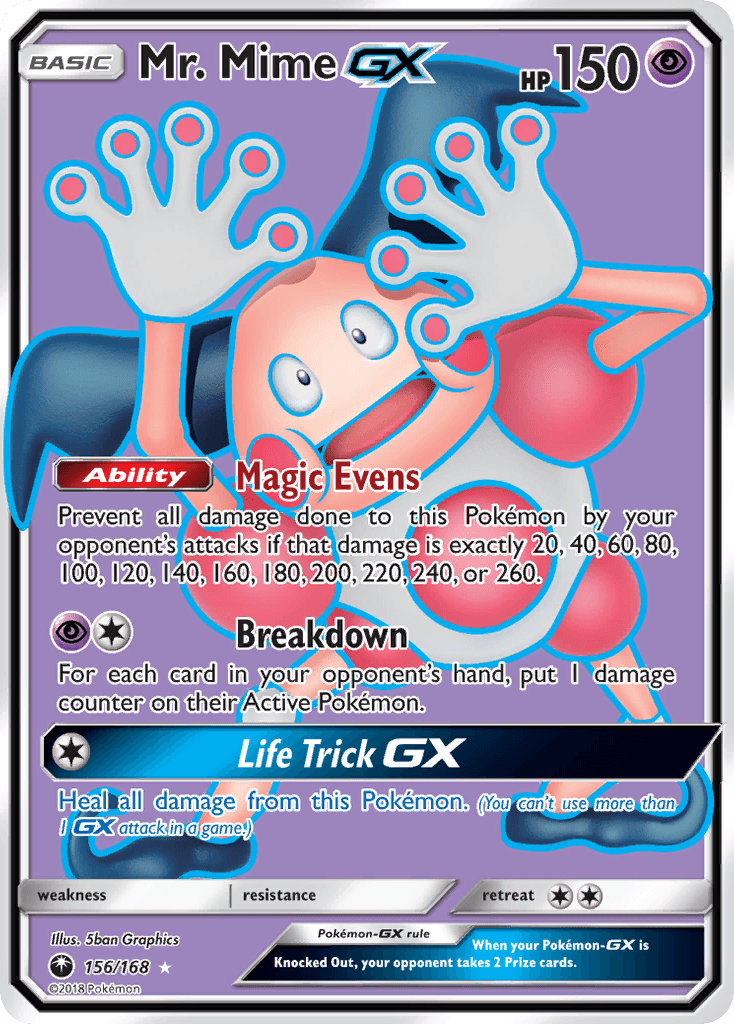 Mr. Mime-GX Celestial Storm card