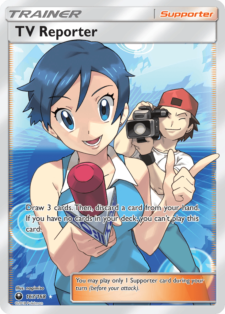 TV Reporter Celestial Storm card