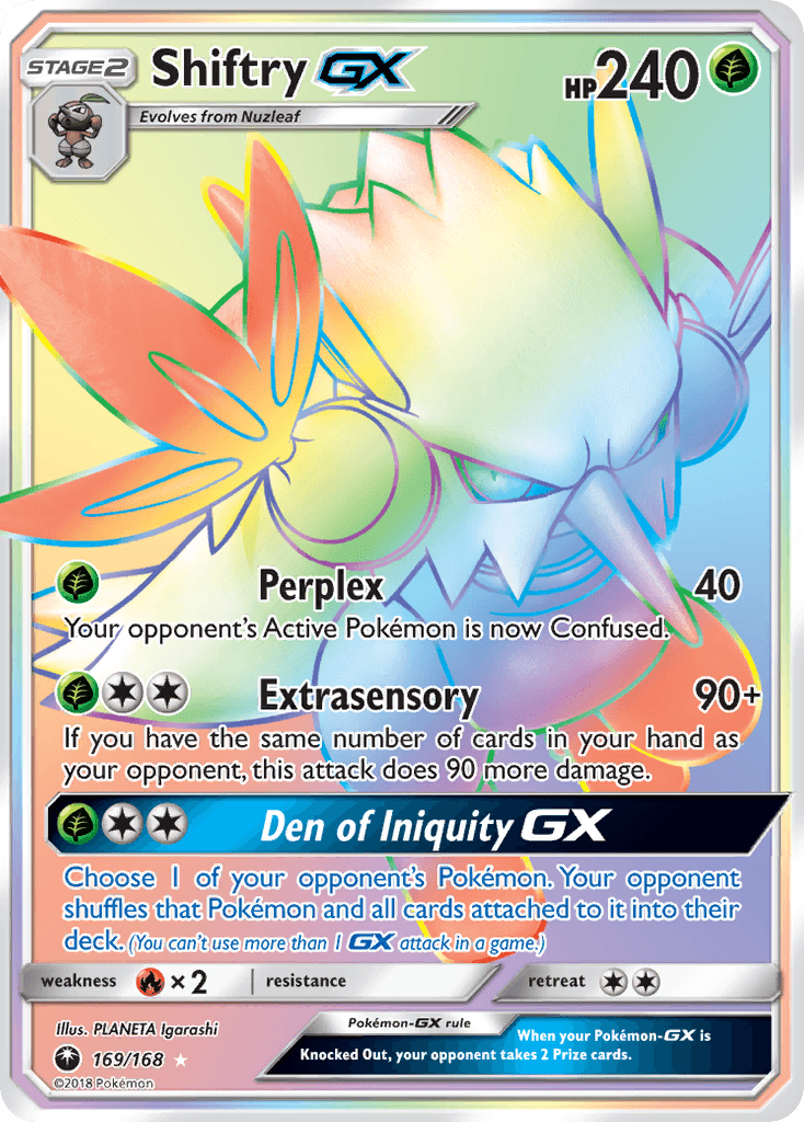 Shiftry-GX Celestial Storm card