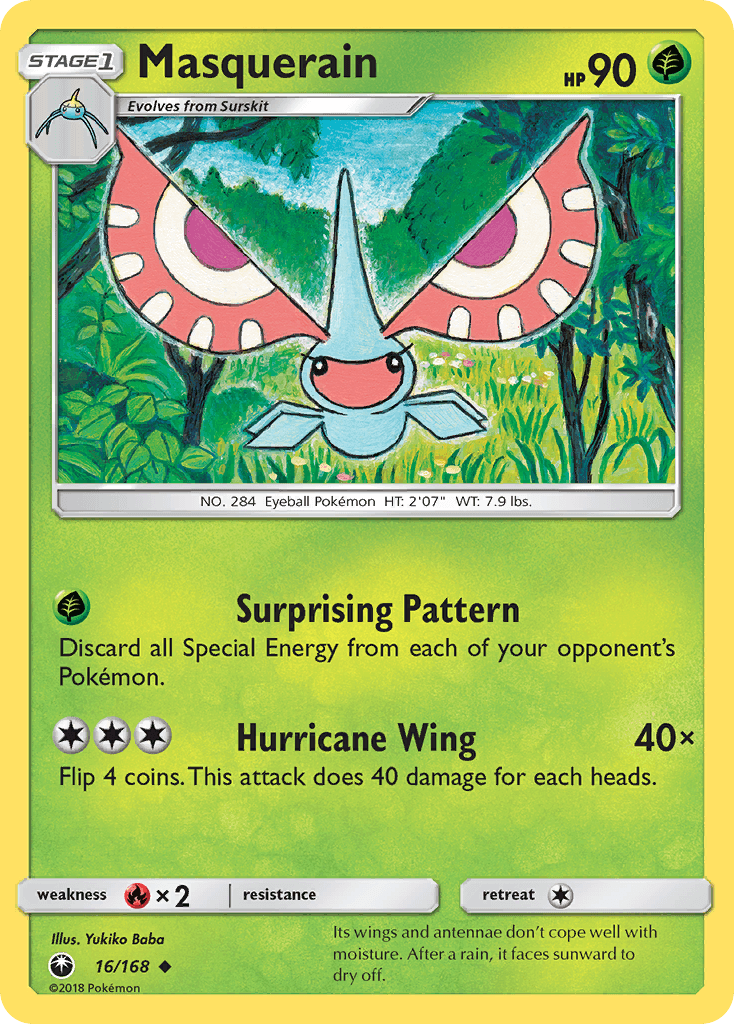 Masquerain Celestial Storm card
