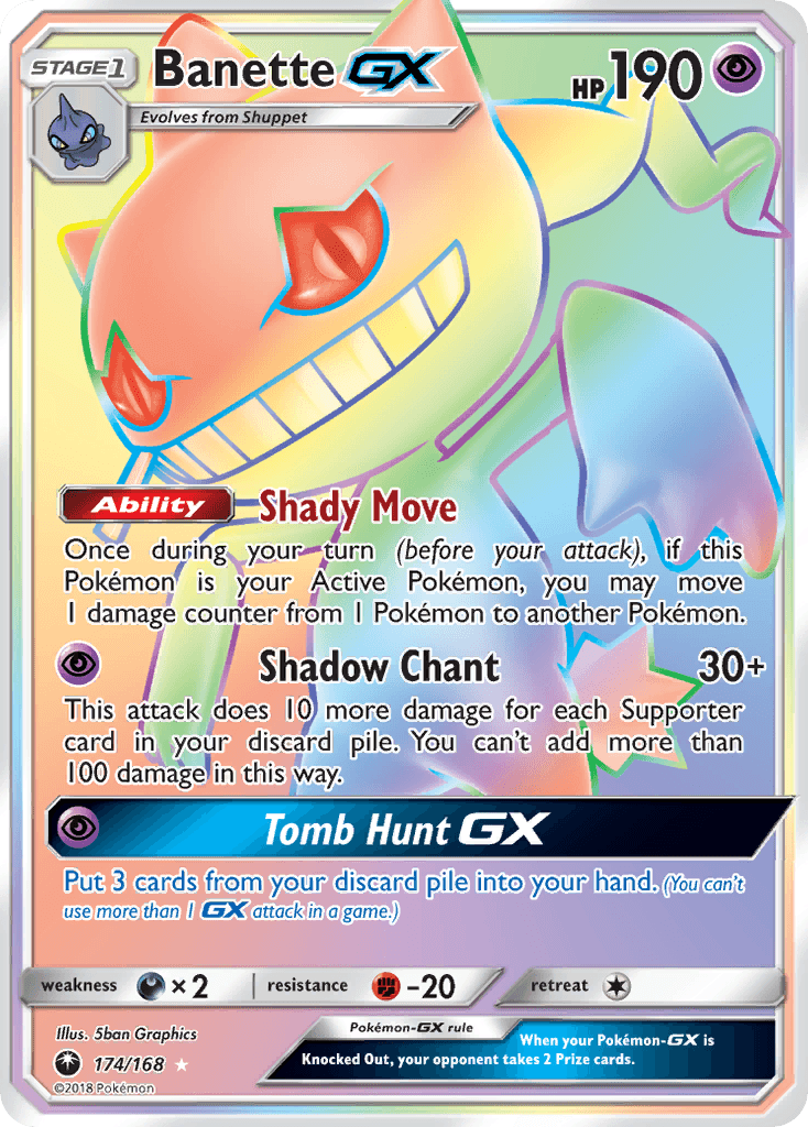 Banette-GX Celestial Storm card