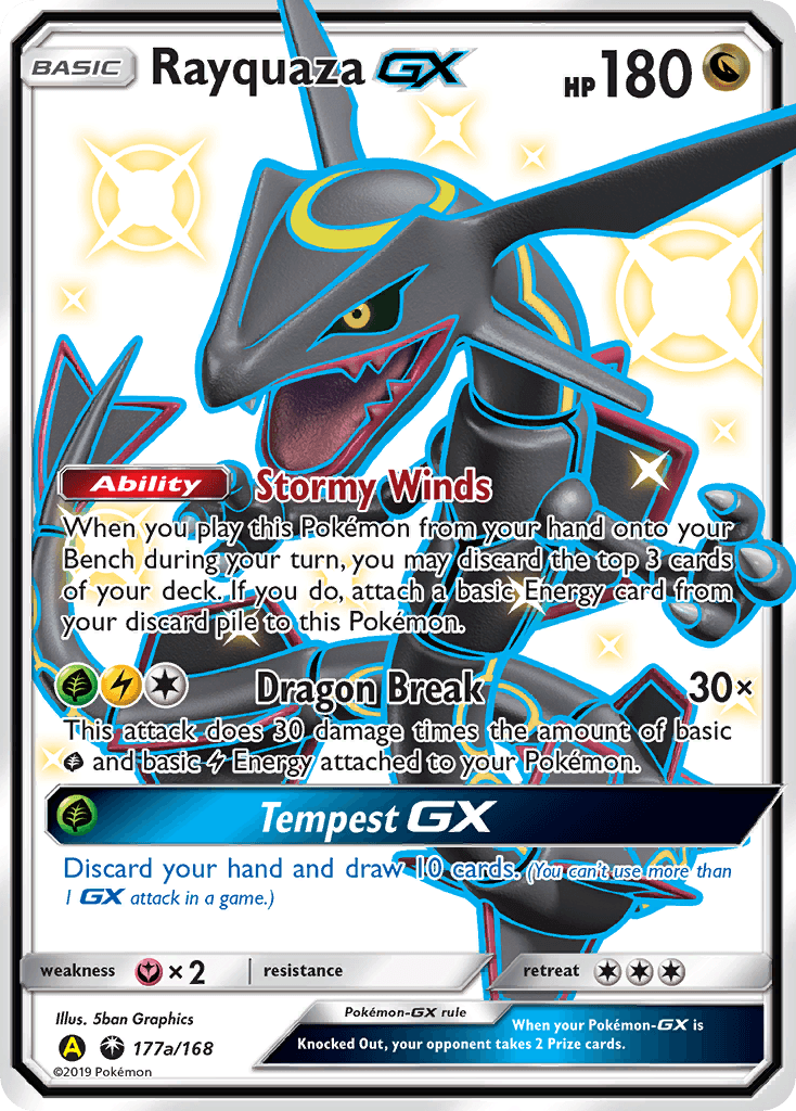 Rayquaza-GX Celestial Storm card