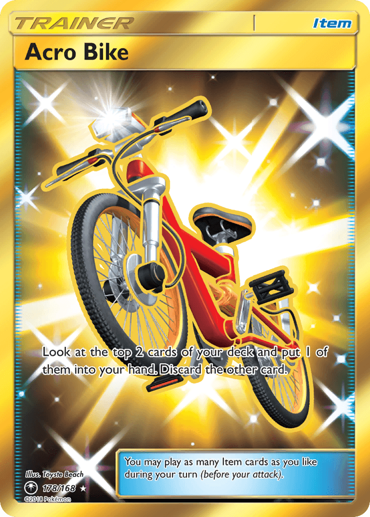 Acro Bike Celestial Storm card