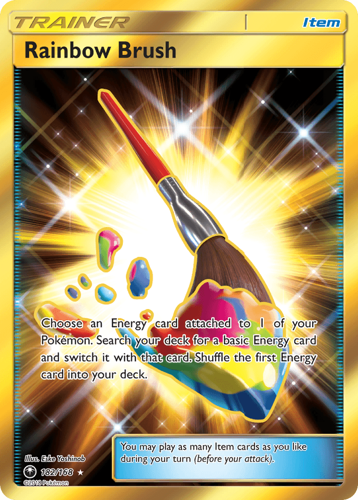 Rainbow Brush Celestial Storm card