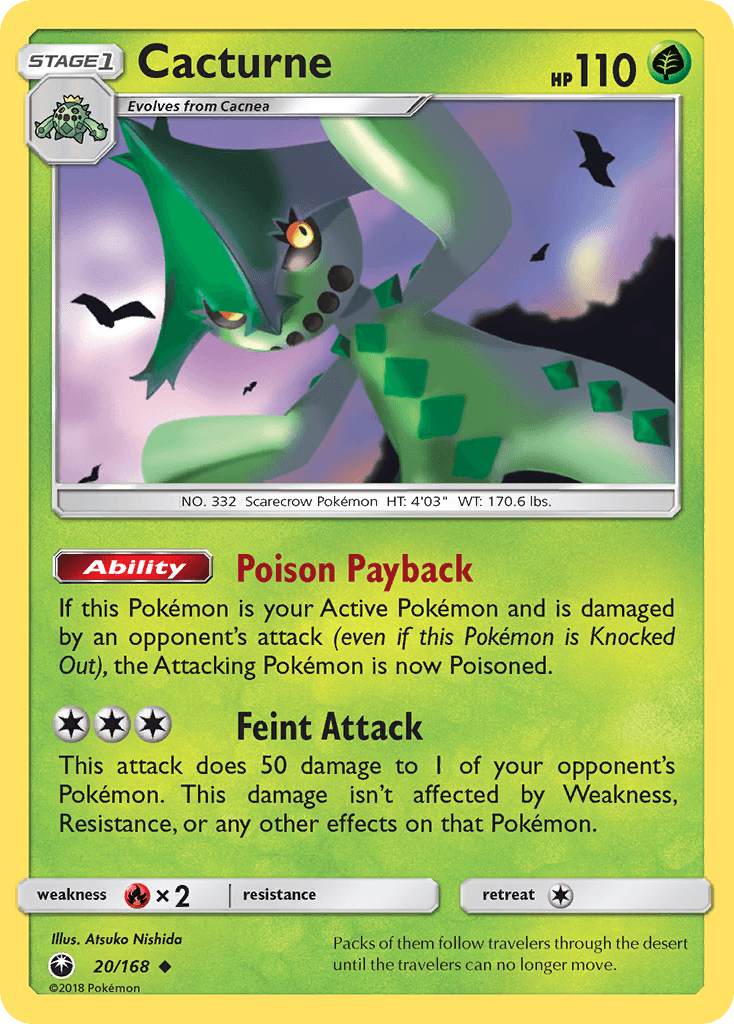 Cacturne Celestial Storm card