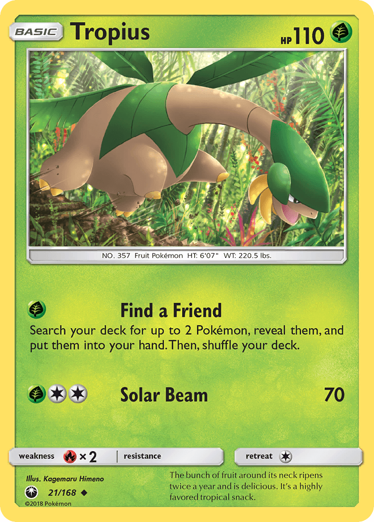 Tropius Celestial Storm card