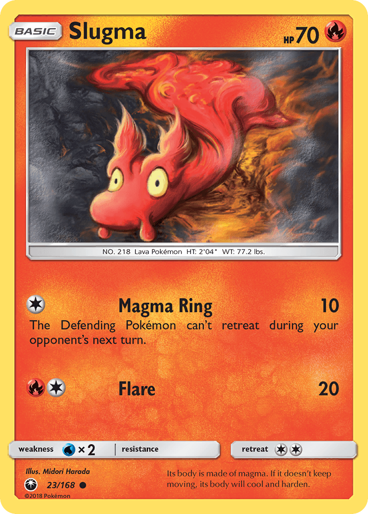 Slugma Celestial Storm card