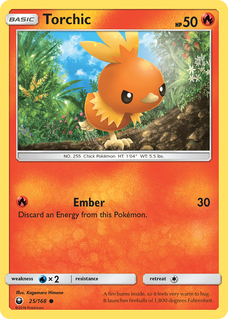 Torchic Celestial Storm card