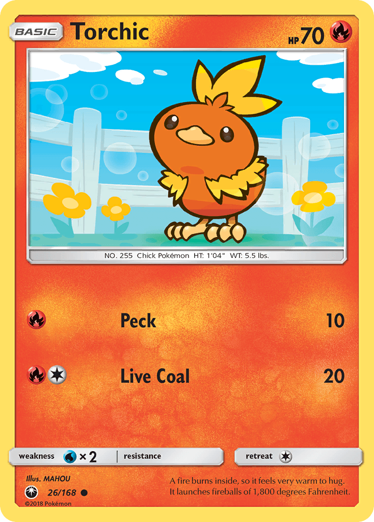 Torchic Celestial Storm card